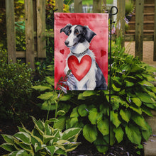 Load image into Gallery viewer, Borzoi Valentine’s Day Garden Flag – Dog-Themed Heart Yard Decor