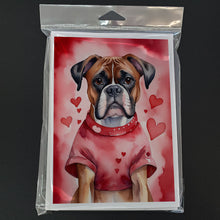 Load image into Gallery viewer, Boxer My Valentine Greeting Cards - Blank Note Cards – 8-Pack of Artist-Designed Cards with Envelopes