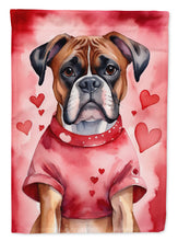 Load image into Gallery viewer, Boxer Valentine’s Day Garden Flag – Dog-Themed Heart Yard Decor