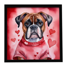Load image into Gallery viewer, Boxer My Valentine Framed Metal Print