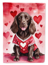 Load image into Gallery viewer, Boykin Spaniel Valentine’s Day Garden Flag – Dog-Themed Heart Yard Decor