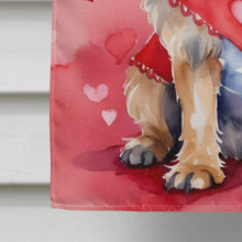 Load image into Gallery viewer, Brussels Griffon My Valentine House Flag