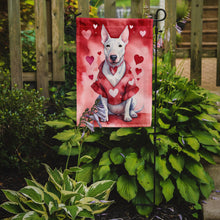 Load image into Gallery viewer, Bull Terrier Valentine’s Day Garden Flag – Dog-Themed Heart Yard Decor