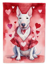 Load image into Gallery viewer, Bull Terrier Valentine’s Day Garden Flag – Dog-Themed Heart Yard Decor