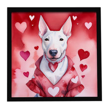 Load image into Gallery viewer, Bull Terrier My Valentine Framed Metal Print