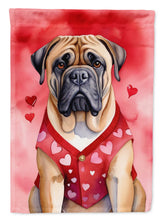 Load image into Gallery viewer, Bullmastiff Valentine’s Day Garden Flag – Dog-Themed Heart Yard Decor