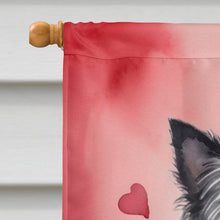 Load image into Gallery viewer, Cairn Terrier My Valentine House Flag