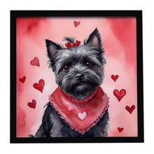 Load image into Gallery viewer, Cairn Terrier My Valentine Framed Metal Print