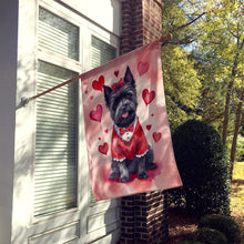 Load image into Gallery viewer, Cairn Terrier My Valentine House Flag