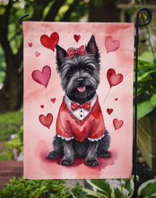 Load image into Gallery viewer, Cairn Terrier Valentine’s Day Garden Flag – Dog-Themed Heart Yard Decor