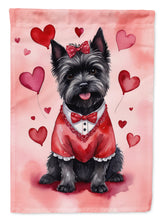 Load image into Gallery viewer, Cairn Terrier Valentine’s Day Garden Flag – Dog-Themed Heart Yard Decor