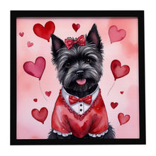 Load image into Gallery viewer, Cairn Terrier My Valentine Framed Metal Print