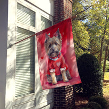 Load image into Gallery viewer, Cairn Terrier My Valentine House Flag