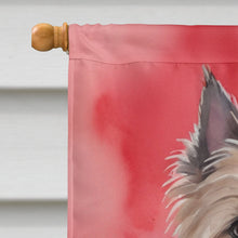 Load image into Gallery viewer, Cairn Terrier My Valentine House Flag