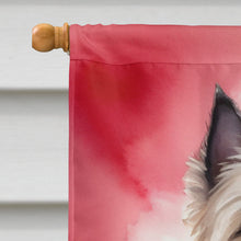 Load image into Gallery viewer, Cairn Terrier My Valentine House Flag