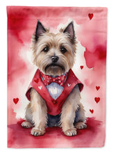 Load image into Gallery viewer, Cairn Terrier My Valentine House Flag