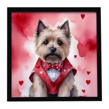 Load image into Gallery viewer, Cairn Terrier My Valentine Framed Metal Print