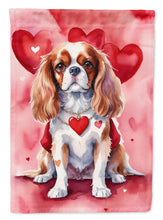 Load image into Gallery viewer, Cavalier Spaniel My Valentine House Flag