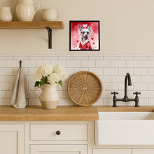 Load image into Gallery viewer, Chinese Crested My Valentine Framed Metal Print