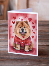 Load image into Gallery viewer, Chow Chow My Valentine Greeting Cards - Blank Note Cards – 8-Pack of Artist-Designed Cards with Envelopes