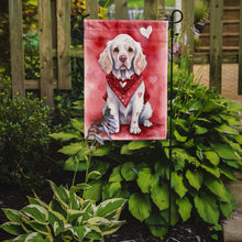 Load image into Gallery viewer, Clumber Spaniel Valentine’s Day Garden Flag – Dog-Themed Heart Yard Decor