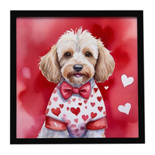 Load image into Gallery viewer, Cockapoo My Valentine Framed Metal Print