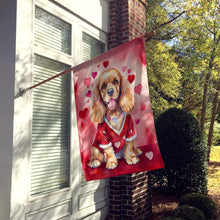 Load image into Gallery viewer, Cocker Spaniel My Valentine House Flag