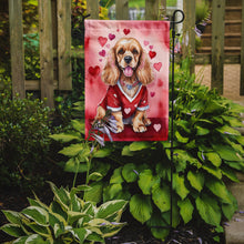 Load image into Gallery viewer, Cocker Spaniel Valentine’s Day Garden Flag – Dog-Themed Heart Yard Decor