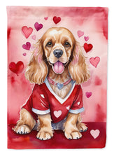 Load image into Gallery viewer, Cocker Spaniel Valentine’s Day Garden Flag – Dog-Themed Heart Yard Decor