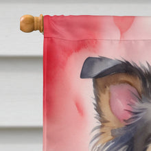 Load image into Gallery viewer, Collie My Valentine House Flag