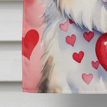 Load image into Gallery viewer, Collie My Valentine House Flag