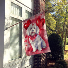 Load image into Gallery viewer, Coton de Tulear My Valentine House Flag
