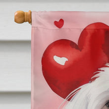 Load image into Gallery viewer, Coton de Tulear My Valentine House Flag