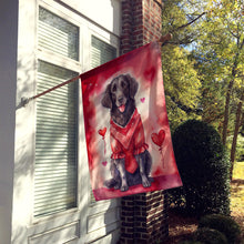 Load image into Gallery viewer, Curly-Coated Retriever My Valentine House Flag