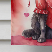 Load image into Gallery viewer, Curly-Coated Retriever My Valentine House Flag
