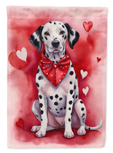Load image into Gallery viewer, Dalmatian My Valentine House Flag