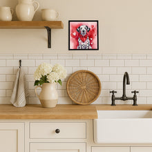 Load image into Gallery viewer, Dalmatian My Valentine Framed Metal Print