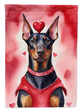 Load image into Gallery viewer, Doberman Pinscher My Valentine House Flag