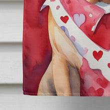 Load image into Gallery viewer, Dogue de Bordeaux My Valentine House Flag