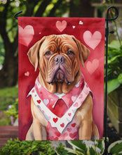 Load image into Gallery viewer, Dogue de Bordeaux Valentine’s Day Garden Flag – Dog-Themed Heart Yard Decor