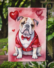 Load image into Gallery viewer, English Bulldog Valentine’s Day Garden Flag – Dog-Themed Heart Yard Decor