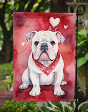 Load image into Gallery viewer, English Bulldog Valentine’s Day Garden Flag – Dog-Themed Heart Yard Decor