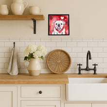 Load image into Gallery viewer, English Bulldog My Valentine Framed Metal Print