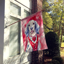 Load image into Gallery viewer, English Setter My Valentine House Flag