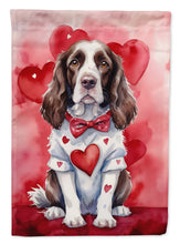 Load image into Gallery viewer, English Springer Spaniel My Valentine House Flag