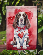 Load image into Gallery viewer, English Springer Spaniel Valentine’s Day Garden Flag – Dog-Themed Heart Yard Decor