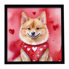 Load image into Gallery viewer, Finnish Spitz My Valentine Framed Metal Print