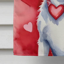 Load image into Gallery viewer, Fox Terrier My Valentine House Flag