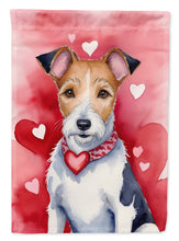 Load image into Gallery viewer, Fox Terrier My Valentine House Flag
