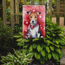 Load image into Gallery viewer, Fox Terrier Valentine’s Day Garden Flag – Dog-Themed Heart Yard Decor
